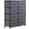 SEGAWE Dresser for Bedroom 8 Drawers Storage Tower Cabinet Fabric