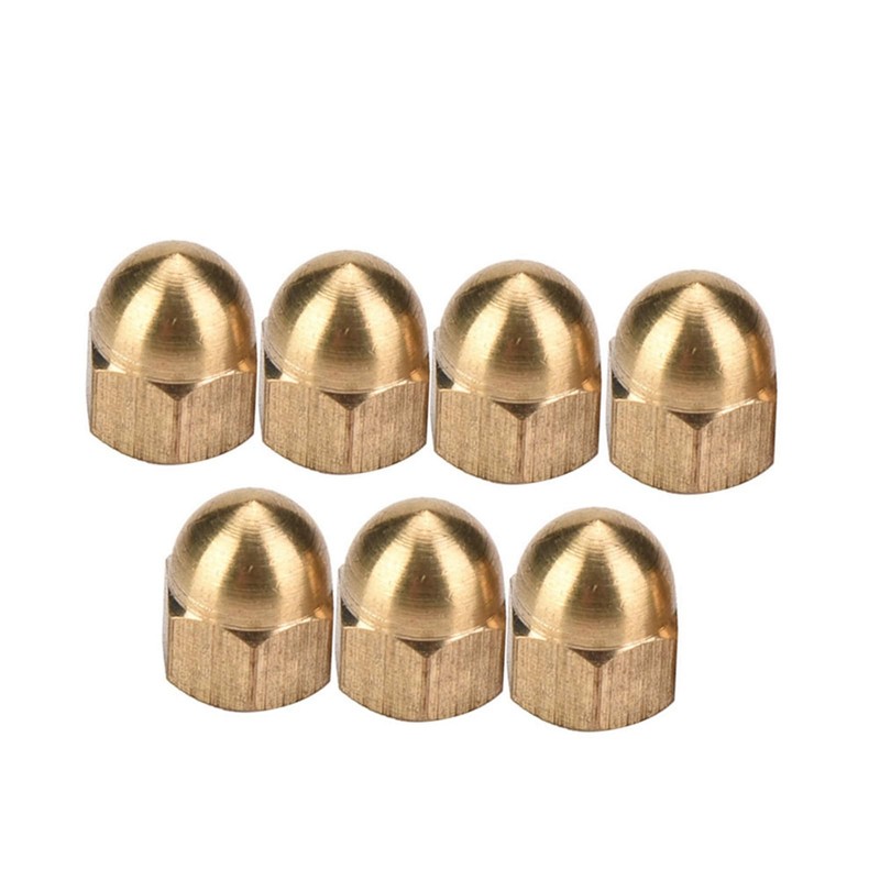 Brass Acorn Nut Kit Dome Head Cap Hex Nuts Set