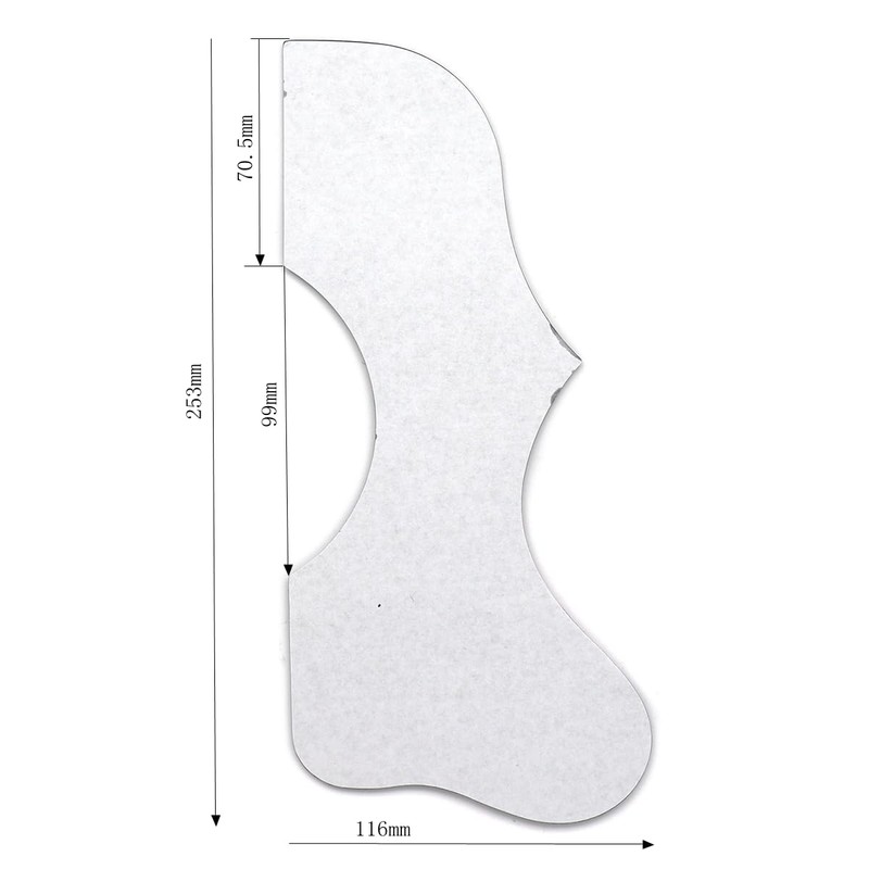 Acoustic Guitar Pickguard Thickened 2mm Self Adhensive Plate Pickguard for