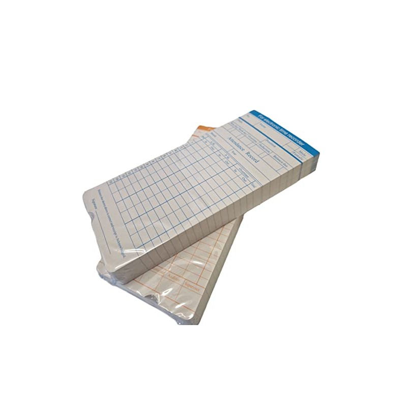 QuickClocks Monthly Clocking in Cards for electronic time recorders and