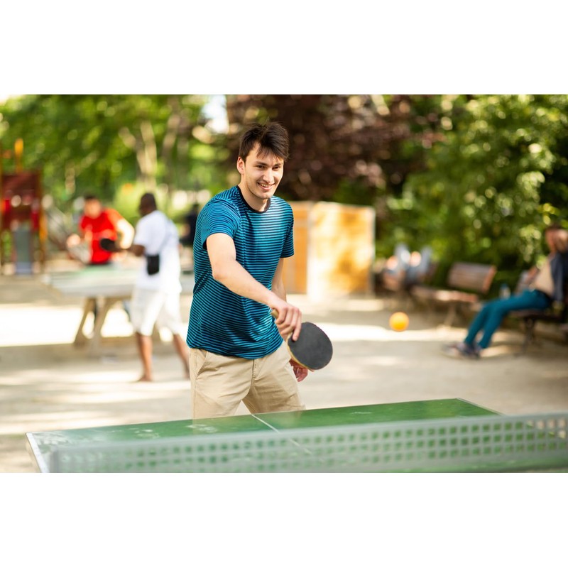 Idena 40202 Table Tennis Bat Training with Wooden Handle and