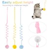 3 Piezas Puerta Colgante de Juguete para Gatos, Retráctil e