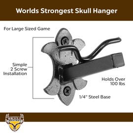 Skull Bracket Buffalo Bracket | Heavy-Duty Buffalo, Elk, Moose, Cattle Skull Mounting Bracket | Large Game | USA Made