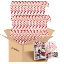 Candy Canes, Individually Wrapped, Red & White Stripes, Christmas Holiday Candy, Bulk | (72 CT)