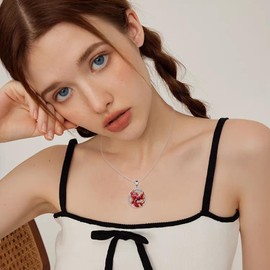 VIJASHOP Phoenix Necklace 925 Sterling Silver Celtic Phoenix Pendant Necklace Phoenix Jewelry Gifts for Women