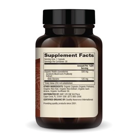 Dr. Mercola Organic Reishi Mushroom Extract, Dietary Supplement, Immune Support, Non-GMO, Certified USDA Organic - 30 Servings (30 Capsules)