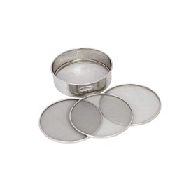 4 in 1 Stainless Steel Interchangeable Sieve Chalni Spices Food Strainers Atta Chalni Jaali Channi Atta Maida Strainer Silver