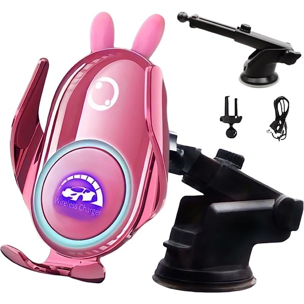 Fudia Car Smartphone Holder, Stylish, Car Smartphone Stand, Wireless Charger,