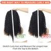 XSY Half Wig Human Hair Deep Wave 180% Density Wear