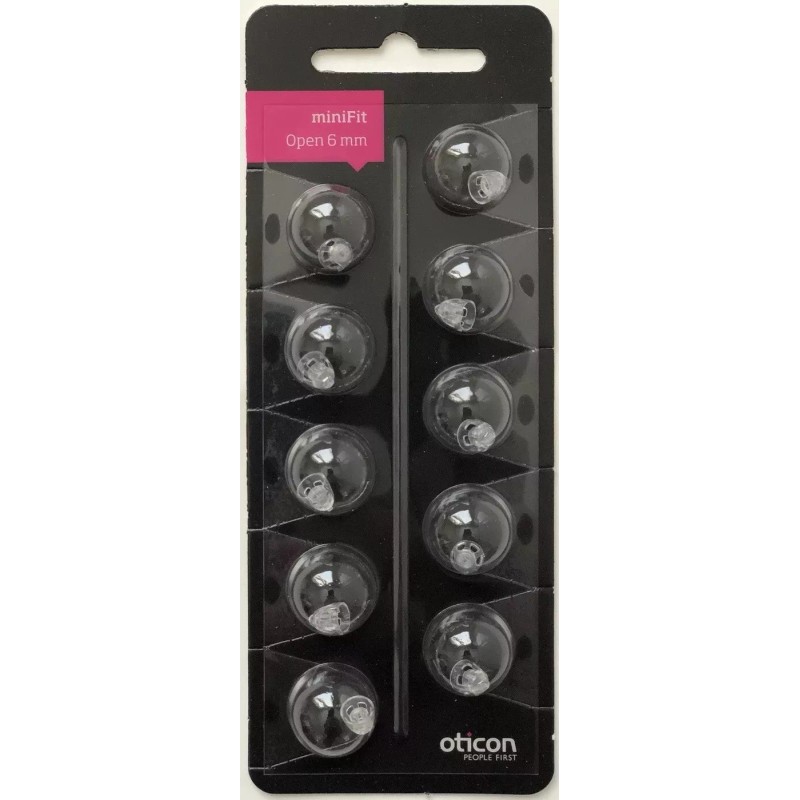 Oticon 1 Pack Oticon miniFit 6mm Open Domes For Hearing