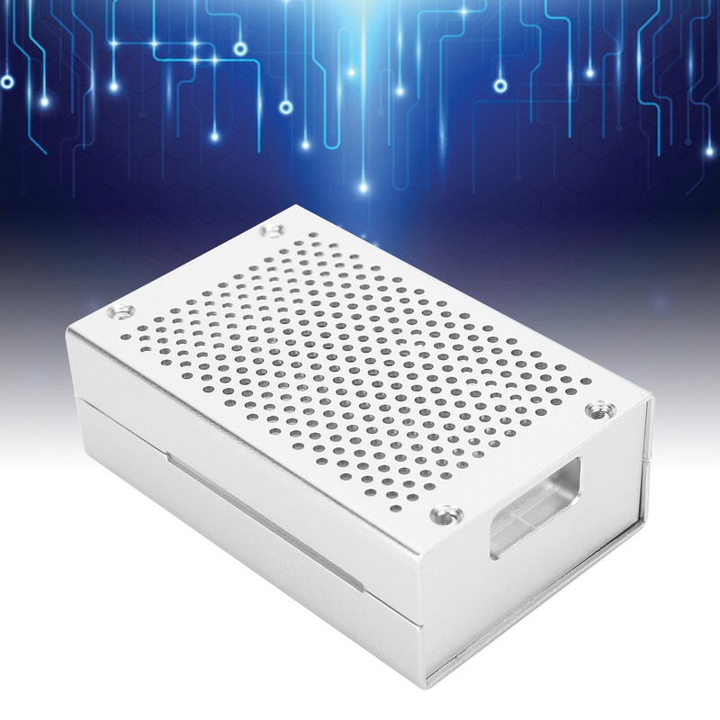 Aluminum Alloy Protective Shell Dustproof Heat Dissipation Enclosure for Raspberry