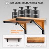JOY DECOR 20 Inch Heavy Duty Folding Shelf Brackets, 2