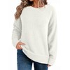 Dokotoo Sweaters for Women Crewneck Ribbed Knit Waffle Pullover Fall
