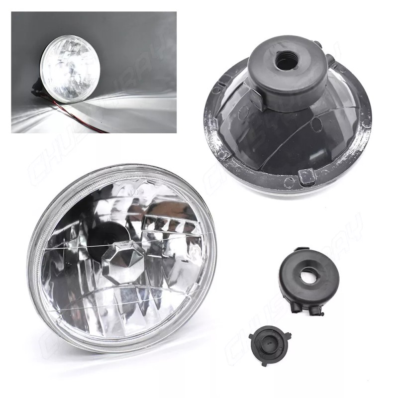 CHUSYYRAY Pair 7 inch Round LED Headlights HILo Beam For