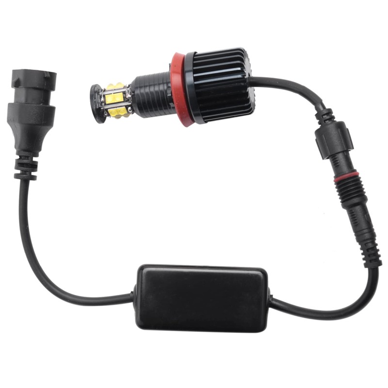 1 Pair 120W 12LED Car Angel Eye Marker Headlights Bulbs