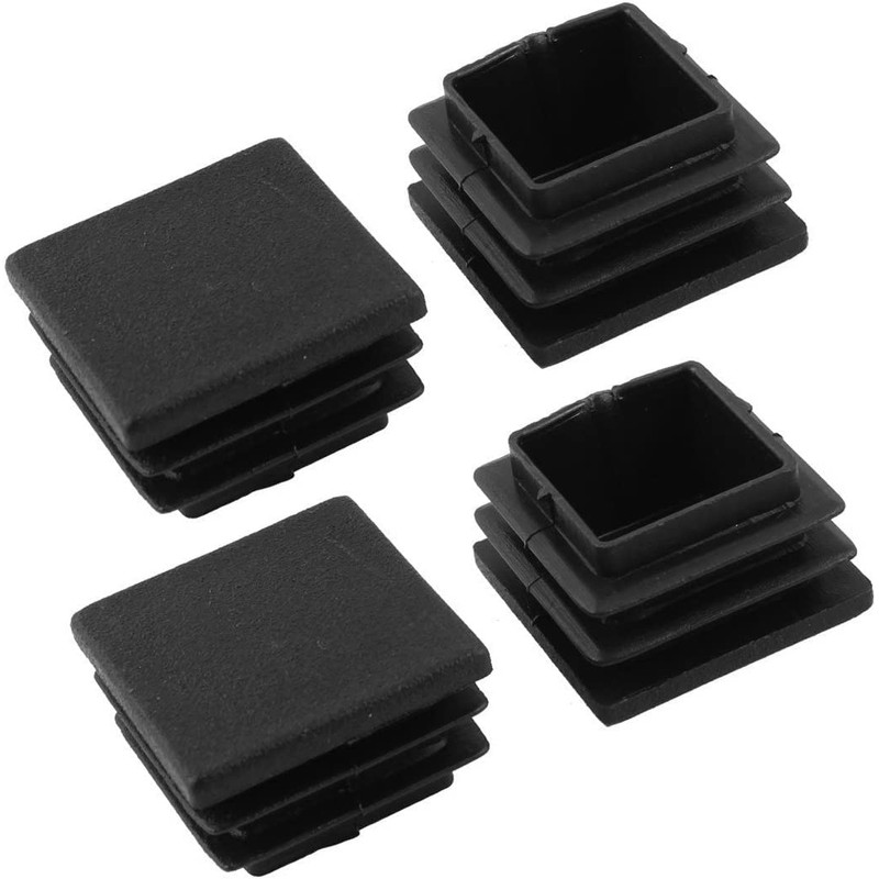 200 Pack 1 Inch Square Plastic Plug, tubing end Cap,