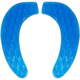 YEQEO Gel Toilet Seat Cushion Washable Toilet Seat Cover,Tank Lid Covers Pads, Gel Toilet Seat Cushion Cover Pad for Bathroom Travelling (Blue)