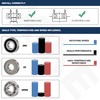 XIKE 6000-2RS Sealed Ball Bearings 10x26x8mm, Bearing Steel｜Pre-Lubricated｜Double Rubber Seals｜6000RS