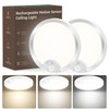 TOOWELL Rechargeable Motion Sensor Ceiling Light: Closet Lights Motion Sensored,
