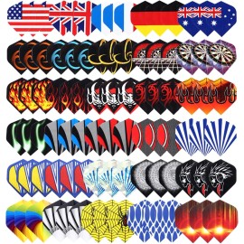 Brand: Niubixx Standard Dart Flights 30 Sets 90 Pcs Durable PET and Laser Replacement...