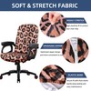 YOXEULL Leopard Print Computer Office Chair Covers Stretchable Soft Fit