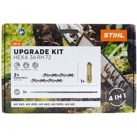 Stihl Hexa Upgrade Kit4 50 cm 3/8 1.6 72TG 2x Hexa Saw Chain 1x Hexa File 1x File Handle
