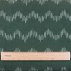 Namaste Trends Indian Handwoven 3 Yards Ikat Fabric, Emerald Green