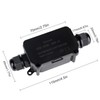 COOLWEST IP66 Junction Box Waterproof Outdoor 2 Cable PG9 Black