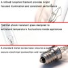 Hxszk WR02X22743 Refrigerator Light Bulb Lamp 125V 40W for GE