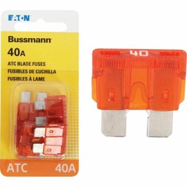 Bussmann (20-5pk) Bussmann 40-Amp 32-Volt ATC Blade Automotive Fuse BP/ATC-40-RP