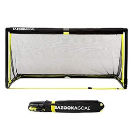 Bazookagoal Original Solid Frame Pop Up Goal | Portable Goal Posts - Folding Football Goal 6 x 3 ft