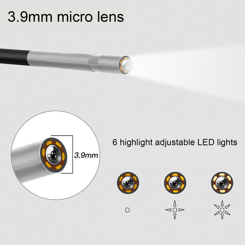 F240 3.9mm 1080P WIFI Industrial Endoscope with 6 LED Lights