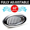American Shifter Company Billet Chrome Oval AC Air Conditioning Heater