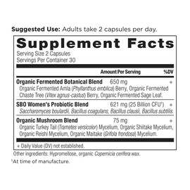 Ancient Nutrition Probiotics for Women, SBO Probiotics Women's 60ct, Digestive and Immune Support, Bloating Relief for Women, Gluten Free, Superfoods Blend, 25 Billion CFUs*