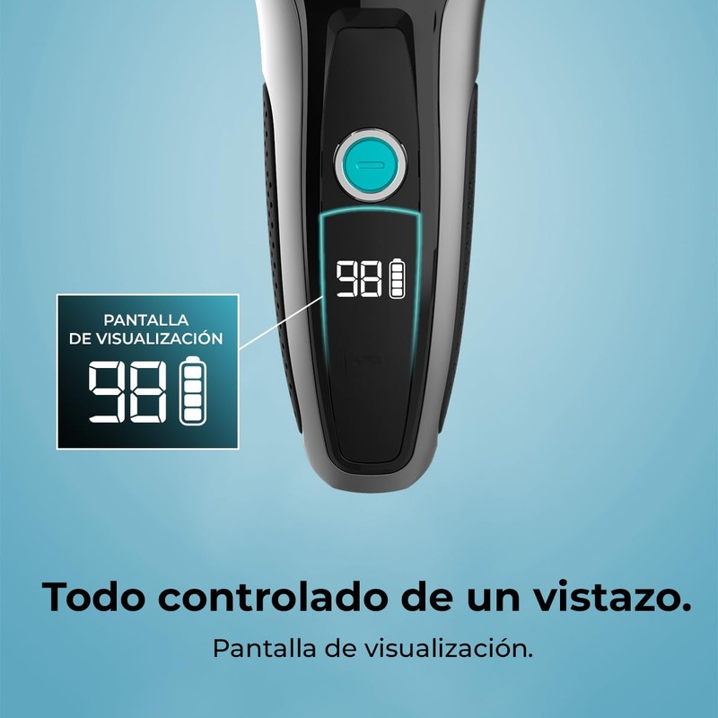 Cecotec PrecisionCare X-Trimm Wireless Triple Beard Trimmer with 3 Stainless