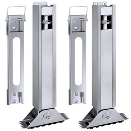 Ladder Leveler Pair for Extension Ladder, Adjustable Extension Ladder Leg Ground Leveler, with Anti-Slip Pattern Steel Pole,Ladder Levelers for Extension Ladders