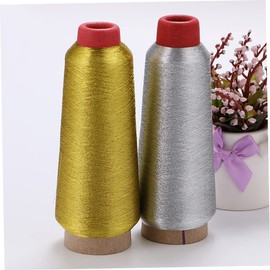 Operitacx 1set Computer Embroidery Thread Reflective Glitter Thread Machine Embroidery Supplies Embroidery Metallic Floss Embroidery Yarn Cross Stitch Weaving Embroidery Floss 2rolls