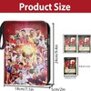 Football Trading Card Album, 400 Card Capacity, 50 Pages, Zip