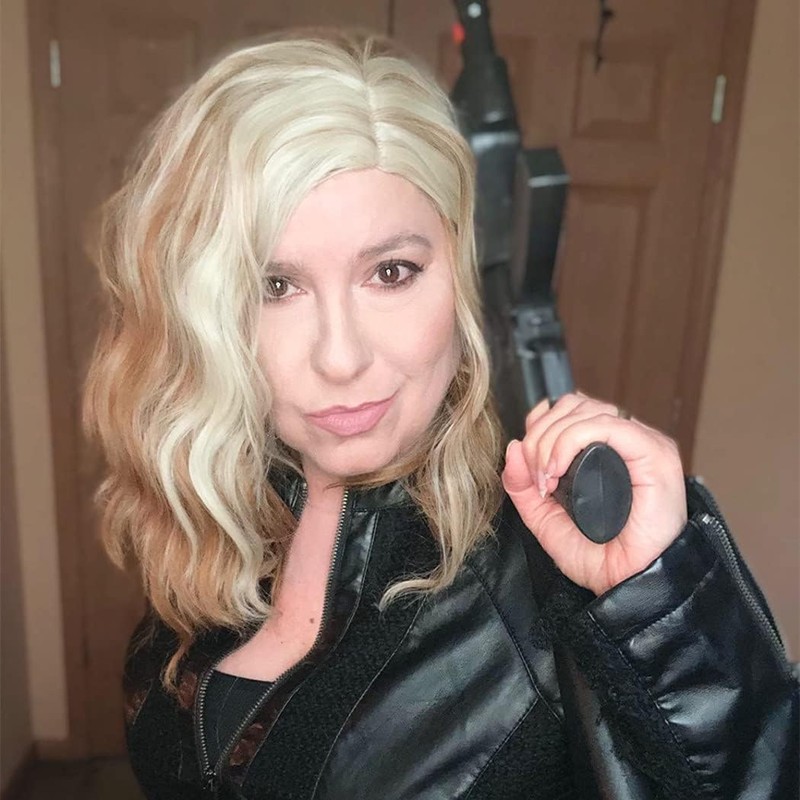 PORSMEER Women's Short Bob Curls Wig for Afro/Women/Girls Natural Middle