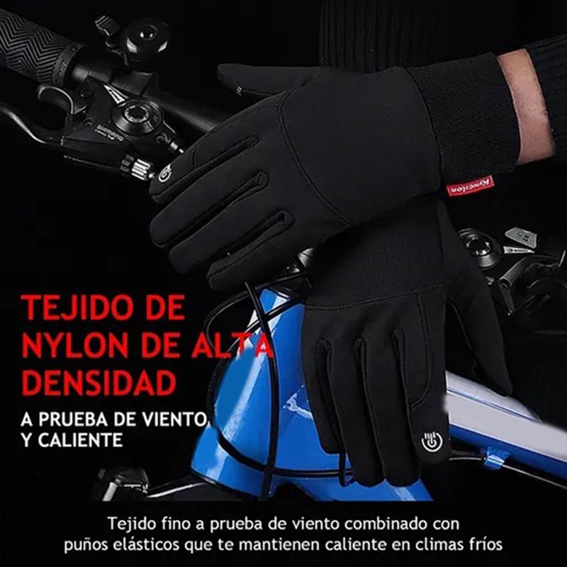 1 Pair Windproof Thermal Gloves Slip Resistant Touch Screen Warm