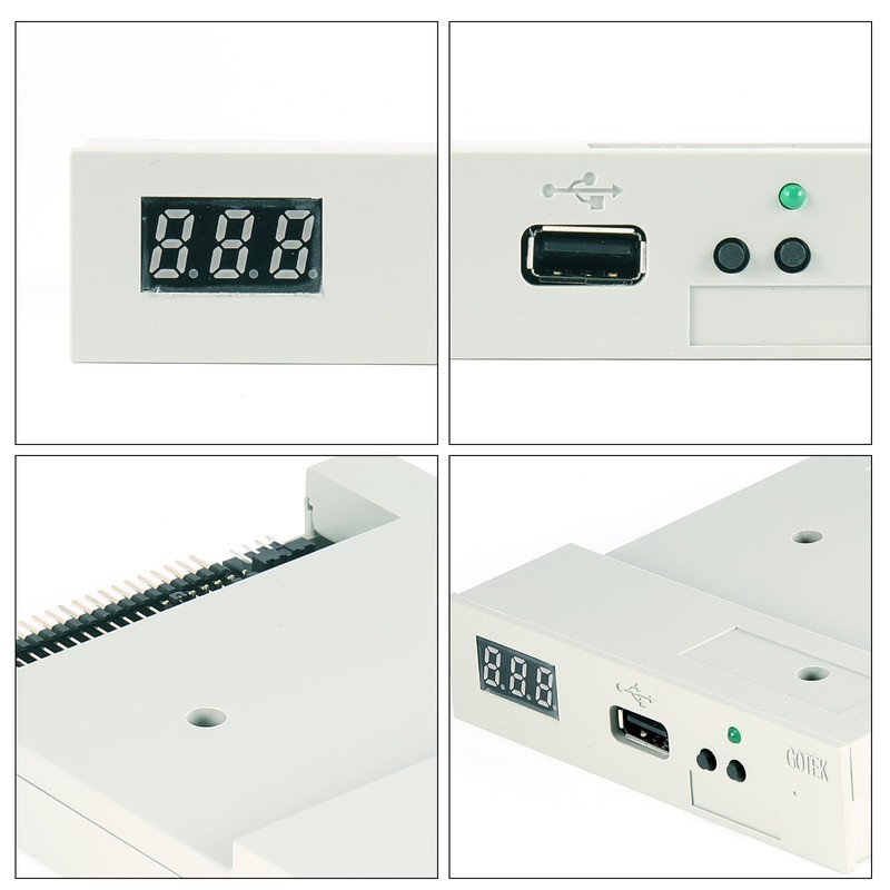 Gotek Floppy Emulator SFR1M44-U100, 3.5" Floppy Floppy Drive Emulator, USB
