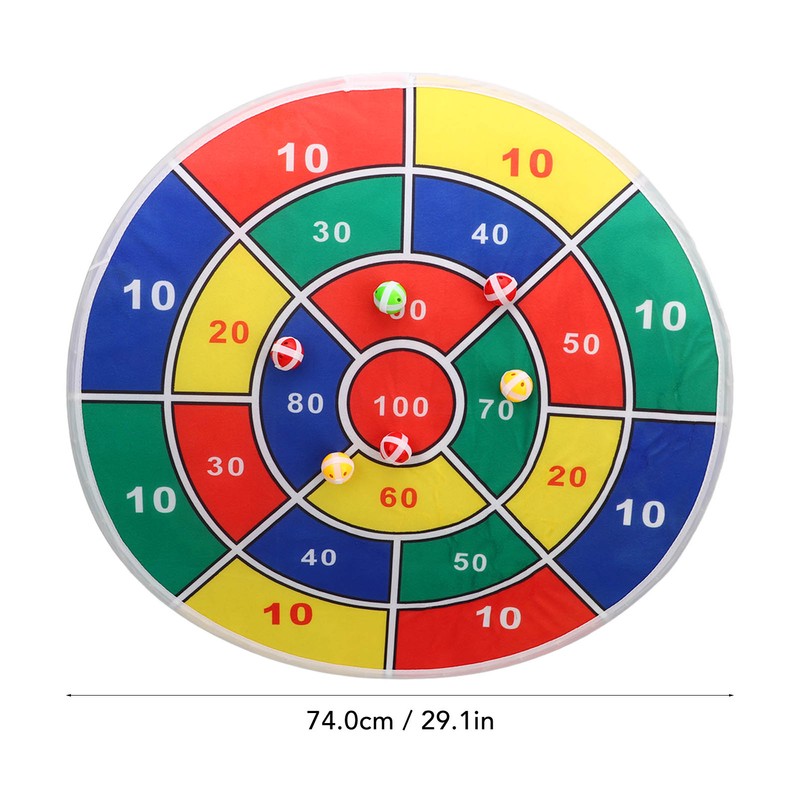 Sticky Ball Board Foldable Dart Board with LED 8 Mode