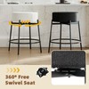 SoarFlash Modern Rotatable Bar Stools Set of 4, 24" Sherpa