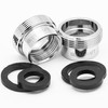 BLUMKRAFT 2 Pcs F16 - M22 Metal Solid Silver Plated