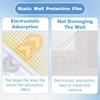 Yootiko Kitchen Stove Backsplash Clear Protector,Electrostatic Protective Film,Dry Erase Wallpaper,Plastic