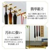 MONOSTORE 筆掛け 書道 習字 スタンド 吊り下げ 受け皿付き ステンレス製 ゴールド