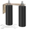 6" Gate Roller Guide with L-Bracket, Universal Adjustable Heavy Duty