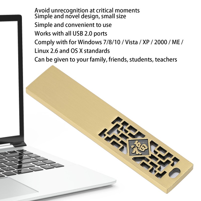 USB Flash Disk Portable Waterproof Metal 2.0 Drive Storage Memory