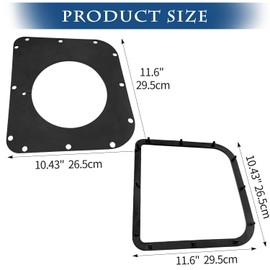 532192550 Bagger Top Seal & 532192603 Plastic Gasket Cover for Husqvarna 48" 54" Grass Catcher, Replaces 192550, 917249040