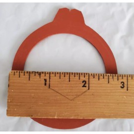 Unbranded 6 Jar Replacement Gaskets ~ Color Orange ~ Unknown Brand Replacement Gaskets